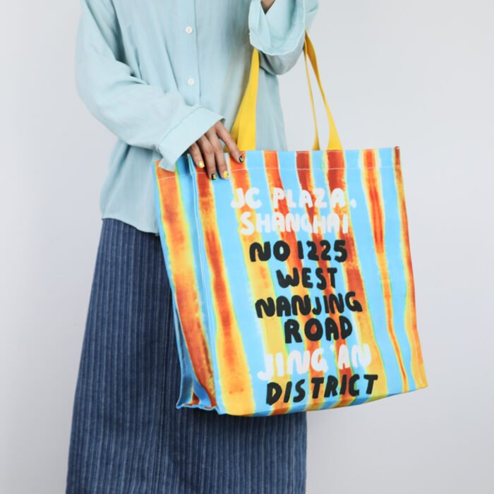 Large Full Polyester Hot Transfer Printed Canvas Bag - 图片 1