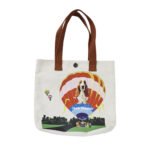 Hot Air Balloon Print Hot Transfer Canvas Tote Bag