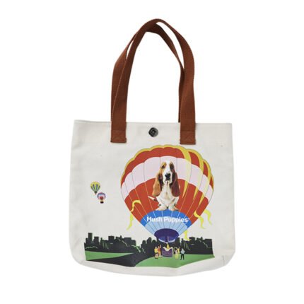 Hot Air Balloon Print Hot Transfer Canvas Tote Bag