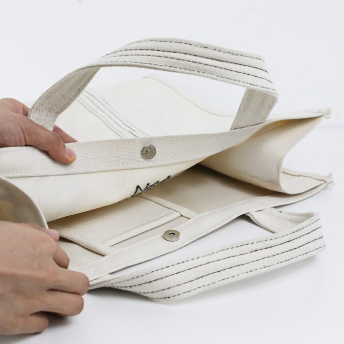 Heavy-Duty Canvas Zipper Tote for Files & Office Use - 图片 2