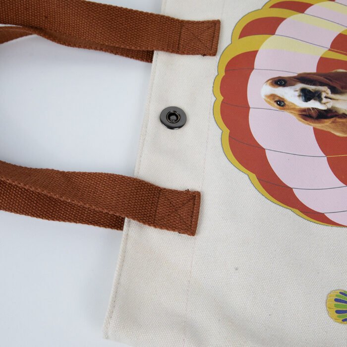Hot Air Balloon Print Hot Transfer Canvas Tote Bag - Image 2