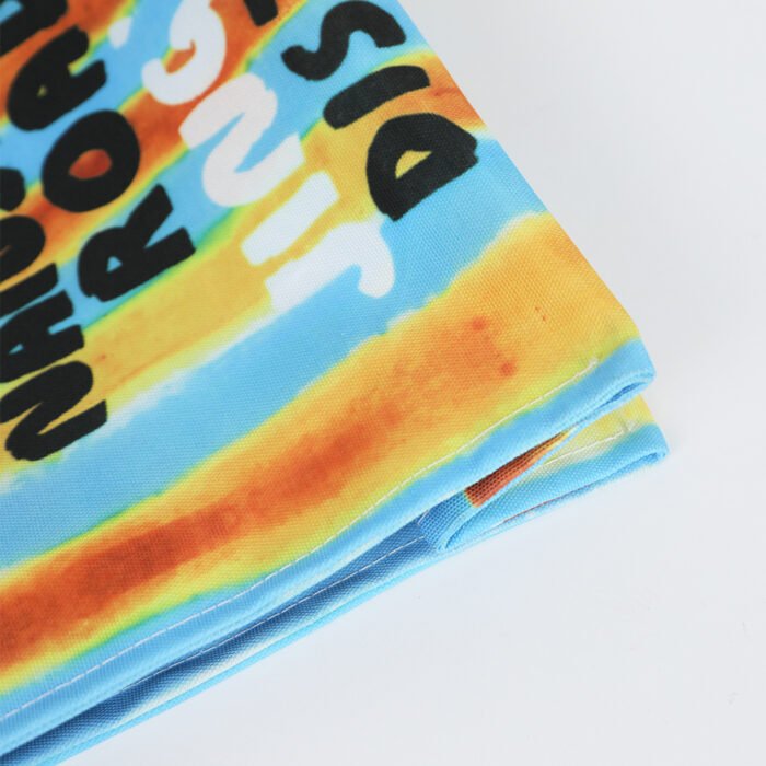 Large Full Polyester Hot Transfer Printed Canvas Bag - 图片 3
