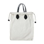 Floral Embroidered Cotton & PU Leather Tote Bag - 图片 5