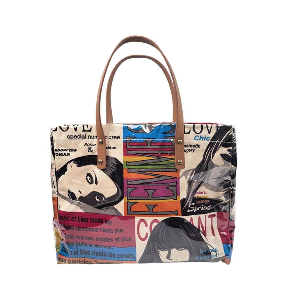 Transparent PVC  Canvas Tote 5246